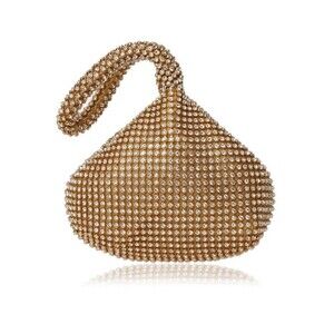 Gold Women Evening Bag Lady Wedding Bridalmaid Handbags Purse Bag Sparkling